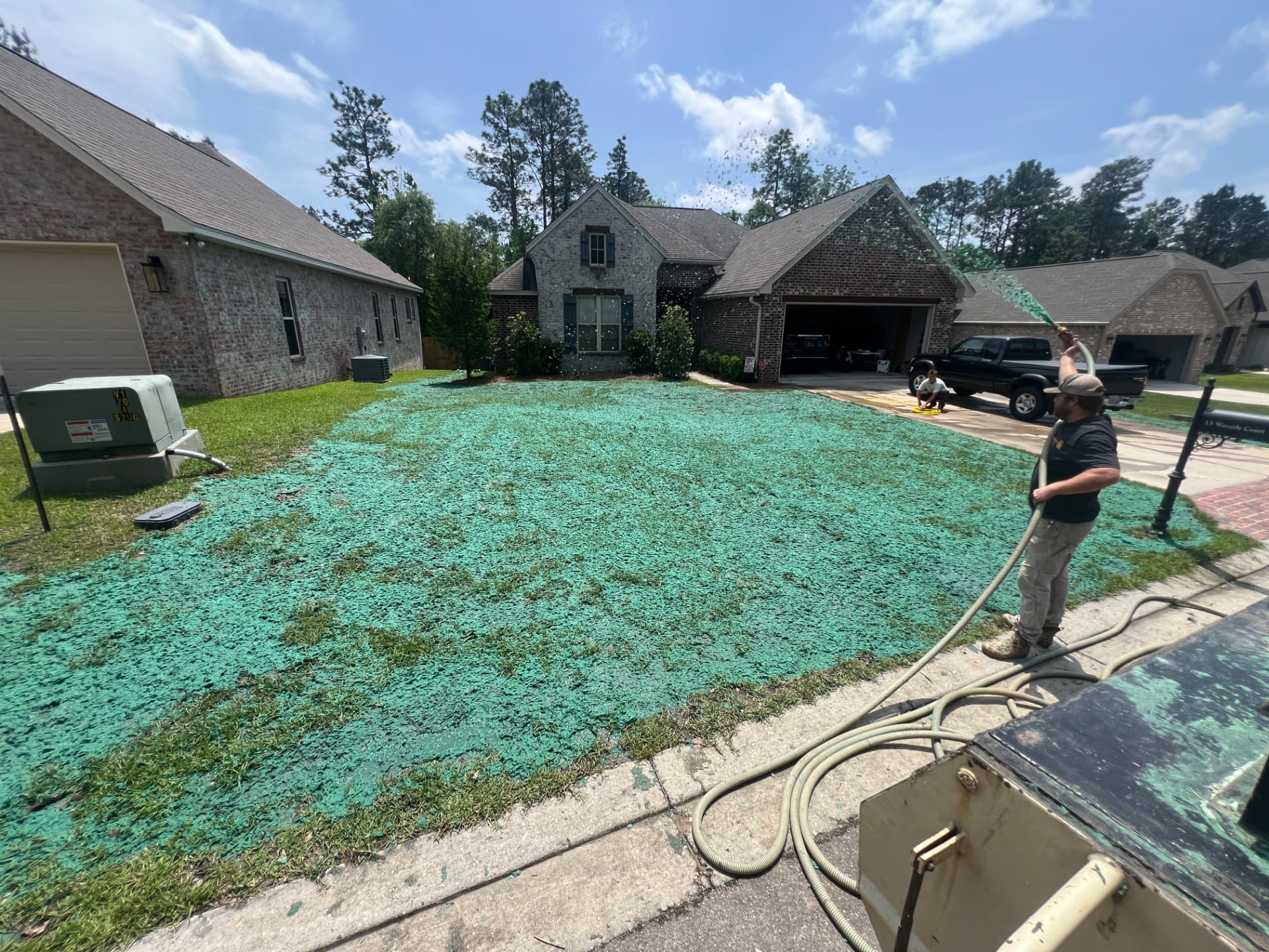 Deep South Hydroseeding job photo in Mississippi